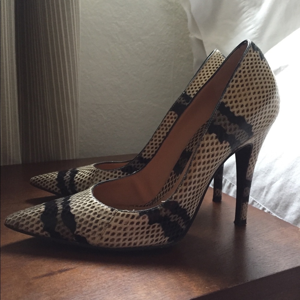 Sergio Rossi Snakeskin Pumps